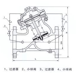 JD745X多功能水泵控制阀 (结构图)