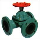 G49J三通衬胶隔膜阀